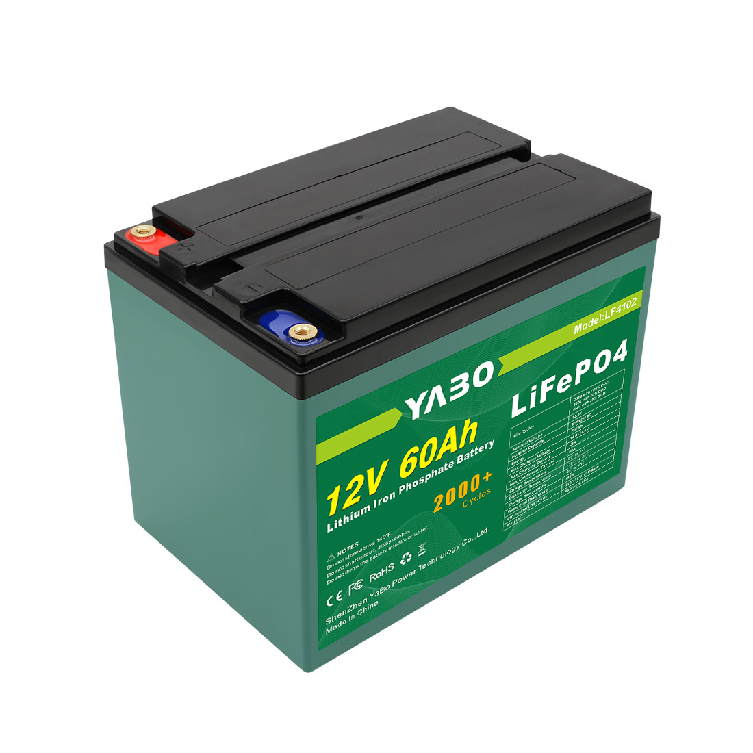 12V 60Ah Lithium Energy Storage for Marine Crafts Batteries